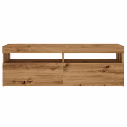 vidaXL TV Cabinet with LED Lights TV Stand TV Unit Artisan Oak Engineered Wood - Additional view 6