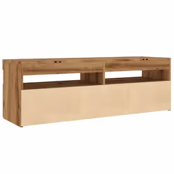 vidaXL TV Cabinet with LED Lights TV Stand TV Unit Artisan Oak Engineered Wood - Additional view 8