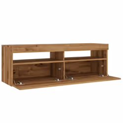 vidaXL TV Cabinet with LED Lights TV Stand TV Unit Artisan Oak Engineered Wood - Additional view 9