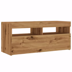 vidaXL TV Cabinet with LED Lights Sideboard TV Stand TV Unit Hifi Cabinet - artisan oak, 90 x 35 x 40 cm/ 1 pcs - Additional view 5