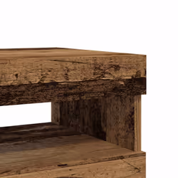 vidaXL TV Cabinets with LED Lights TV Stand 2 pcs Old Wood Engineered Wood - Additional view 10