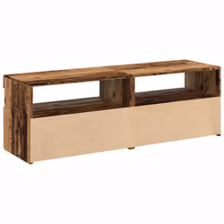 vidaXL TV Cabinets with LED Lights TV Stand 2 pcs Old Wood Engineered Wood - Additional view 9