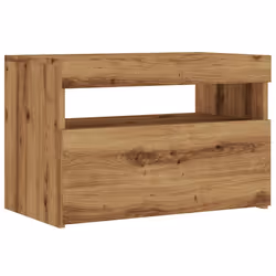 vidaXL TV Cabinet with LED Lights TV Stand TV Unit Artisan Oak Engineered Wood - Additional view 5