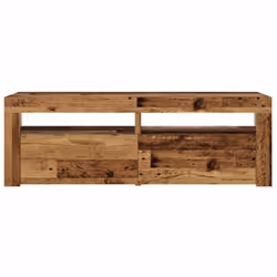 vidaXL TV Cabinet with LED Lights Entertainment Centre TV Stand Media TV Unit - old wood - Additional view 6