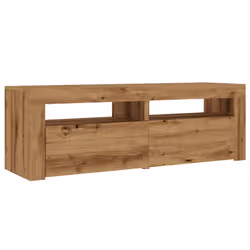 vidaXL TV Cabinet with LED Lights Entertainment Centre TV Stand Media TV Unit - artisan oak - Additional view 5