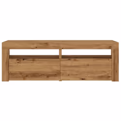 vidaXL TV Cabinet with LED Lights Entertainment Centre TV Stand Media TV Unit - artisan oak - Additional view 6