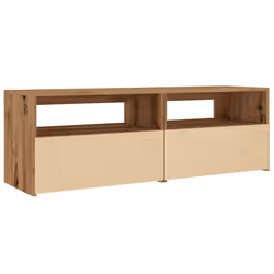 vidaXL TV Cabinet with LED Lights Entertainment Centre TV Stand Media TV Unit - artisan oak - Additional view 8