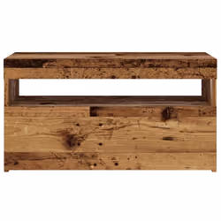 vidaXL TV Cabinet with LED Lights Sideboard TV Stand TV Unit Hifi Cabinet - old wood, 75 x 35 x 40 cm/ 2 pcs - Additional view 6