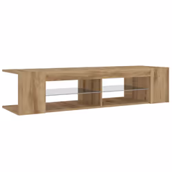 vidaXL TV Cabinet with LED Lights Entertainment Centre TV Stand Media TV Unit - artisan oak - Additional view 5