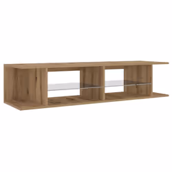 vidaXL TV Cabinet with LED Lights Entertainment Centre TV Stand Media TV Unit - artisan oak - Additional view 8
