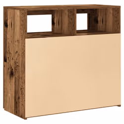 vidaXL Sideboard with LED Lights Storage Cupboard Cabinet Buffet Highboard - old wood, 80 x 35 x 75 cm - Additional view 8