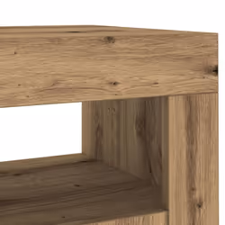 vidaXL Sideboard with LED Lights Storage Cupboard Cabinet Buffet Highboard - artisan oak, 80 x 35 x 75 cm - Additional view 10
