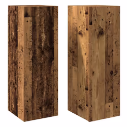 vidaXL TV Cabinet Engineered Wood Wall Mounted Stand Living Room TV Console - old wood, 2 pcs