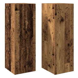vidaXL TV Cabinet Engineered Wood Wall Mounted Stand Living Room TV Console - old wood, 2 pcs