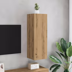vidaXL TV Cabinet Engineered Wood Wall Mounted Stand Living Room TV Console - artisan oak, 1 pcs
