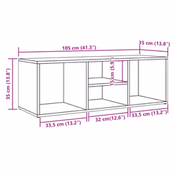 vidaXL Shoe Storage Bench Shoe Rack Stand Shoe Shelf Cabinet Engineered Wood - old wood - Additional view 8