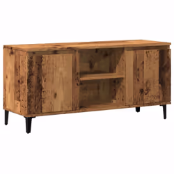 vidaXL TV Cabinet with Metal Legs Sideboard TV Stand TV Unit Hifi Cabinet - old wood