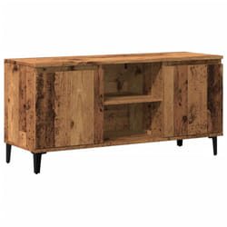 vidaXL TV Cabinet with Metal Legs Sideboard TV Stand TV Unit Hifi Cabinet - old wood