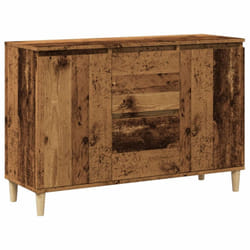 vidaXL Sideboard Cupboard Storage Cabinet Buffet Highboard Engineered Wood - old wood