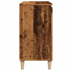 vidaXL Sideboard Cupboard Storage Cabinet Buffet Highboard Engineered Wood - old wood - Additional view 5
