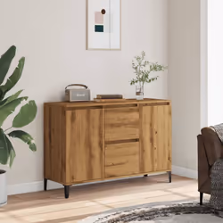 vidaXL Coffee Table Couch Table Hall End Center Accent Table Engineered Wood - artisan oak - Additional view 2