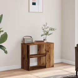 vidaXL Side Cabinet Storage Unit Side Table Hall Sofa Table Engineered Wood - old wood - Additional view 2