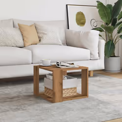 vidaXL Coffee Table Hallway Side Table Desk Accent End Table Engineered Wood - artisan oak