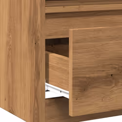 vidaXL Bed Cabinet Nightstand Side Table Storage Bed Table Engineered Wood - artisan oak, 2 pcs - Additional view 8