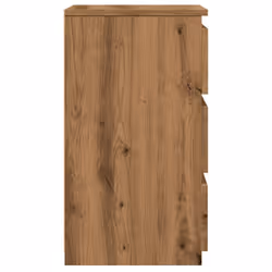 vidaXL Bed Cabinet Nightstand Side Table Storage Bed Table Engineered Wood - artisan oak, 1 pcs - Additional view 5