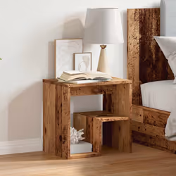 VidaXL 856526 nightstand/bedside table Wood - Additional view 4