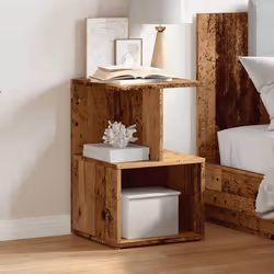 VidaXL 856530 nightstand/bedside table Wood - Additional view 4