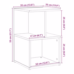 VidaXL 856531 nightstand/bedside table Wood - Additional view 9