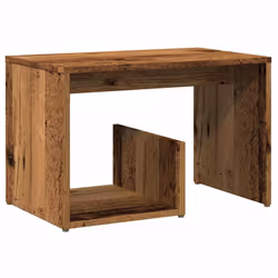 vidaXL Side Table Engineered Wood Magazine Rack Couch Table Multi Colours - old wood - Additional view 5