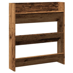 vidaXL Wall Shoe Cabinet Shoe Rack Hall Shoe Storage Cupboard Engineered Wood - old wood