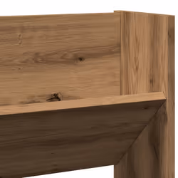 vidaXL Wall Shoe Cabinet Shoe Rack Hall Shoe Storage Cupboard Engineered Wood - artisan oak - Additional view 6