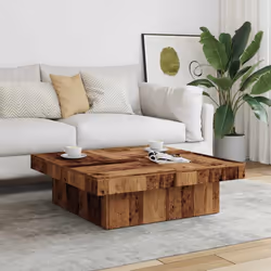 vidaXL Coffee Table Couch Table Hall End Center Accent Table Engineered Wood - old wood