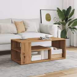 vidaXL Coffee Table Engineered Wood Couch End Center Sofa Table Multi Colours - artisan oak