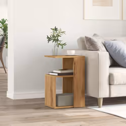 vidaXL Side Table Hallway End Sofa Table Coffee Couch Table Engineered Wood - artisan oak - Additional view 2