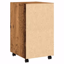 vidaXL Side Cabinet with Wheels Chipboard Home Rolling Cabinet Multi Colours - old wood - Additional view 5