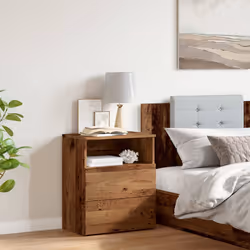 VidaXL 856564 nightstand/bedside table Wood - Additional view 4
