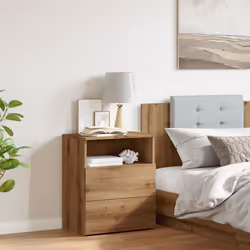 VidaXL 856566 nightstand/bedside table Oak - Additional view 4