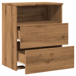 vidaXL Bed Cabinet Bedside Cabinet Storage Cabinet Nightstand Bed Side Table - artisan oak, 2 pcs - Additional view 7