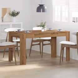 vidaXL Dining Table Kitchen Dinner Table Dining Room Table Engineered Wood - artisan oak
