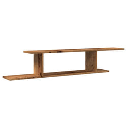 vidaXL Wall-Mounted TV Shelf Floating Wall TV Unit TV Stand Engineered Wood - old wood