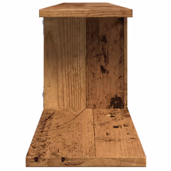 vidaXL Wall-Mounted TV Shelf Floating Wall TV Unit TV Stand Engineered Wood - old wood - Additional view 4