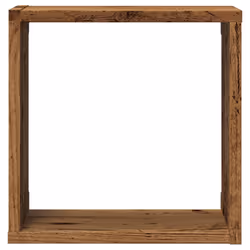 vidaXL Wall Shelves Floating Rack Display Shelf Bookshelf Engineered Wood - old wood, 30 x 15 x 30 cm/ 6 pcs - Additional view 4
