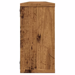 vidaXL Wall Shelves Floating Rack Display Shelf Bookshelf Engineered Wood - old wood, 100 x 15 x 30 cm/ 4 pcs - Additional view 5