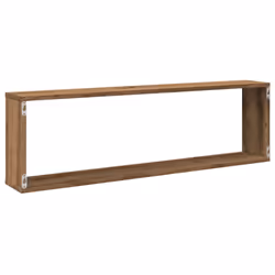 vidaXL Wall Shelves Floating Rack Display Shelf Bookshelf Engineered Wood - artisan oak, 100 x 15 x 30 cm/ 4 pcs - Additional view 6