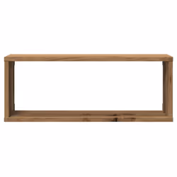 vidaXL Wall Shelves Floating Rack Display Shelf Bookshelf Engineered Wood - artisan oak, 2 pcs - Additional view 4