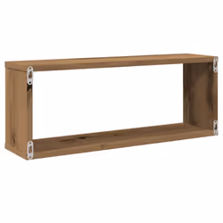 vidaXL Wall Shelves Floating Rack Display Shelf Bookshelf Engineered Wood - artisan oak, 2 pcs - Additional view 6